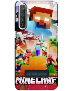 Чохол для Realme XT з картинкою «Minecraft герої гри»