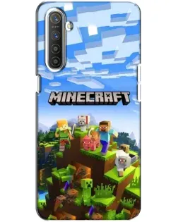 Чохол для Realme XT з картинкою «Minecraft класичний світ»