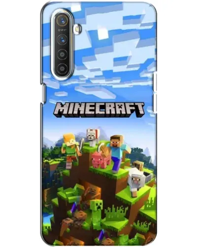 Чохол для Realme XT з картинкою «Minecraft класичний світ»