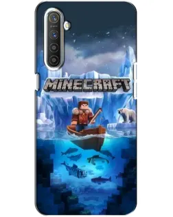 Чохол для Realme XT з картинкою «Minecraft льодянийсвіт»