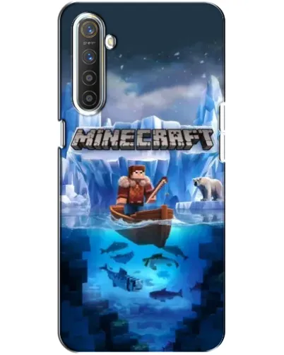 Чохол для Realme XT з картинкою «Minecraft льодянийсвіт»