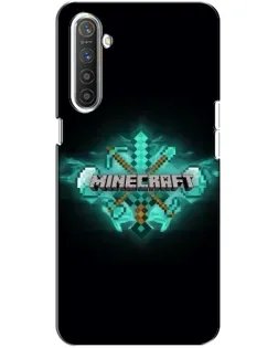 Чохол для Realme XT з картинкою «Minecraft Diamond лого»