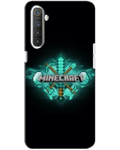 Чохол для Realme XT з картинкою «Minecraft Diamond лого»