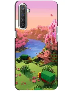 Чохол для Realme XT з картинкою «Рожеве дерево Minecraft»
