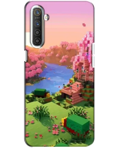 Чохол для Realme XT з картинкою «Рожеве дерево Minecraft»