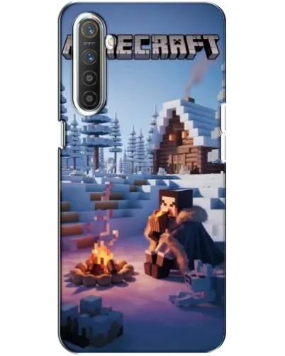 Чохол для Realme XT з картинкою «Зимовий Minecraft»