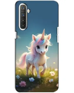 Чехол для Realme XT с картинкой «Единорог на поляне» Чехол для Realme XT с картинкой «Единорог на поляне»
