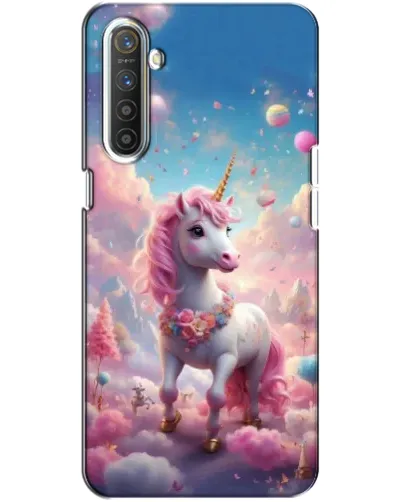 Чохол для Realme XT з картинкою «Єдиноріг серед хмар»