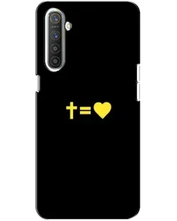 Чохол для Realme XT з картинкою «Серце та Хрест»