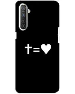 Чохол для Realme XT з картинкою «Хрест та Серце»
