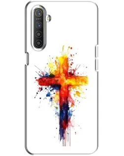 Чохол для Realme XT з картинкою «Акварельний хрест»