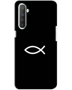 Чехол для Realme XT с картинкой «Символ рыбы Jesus»