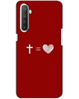 Чехол для Realme XT с картинкой «Уравнение любви»