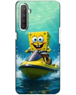 Чохол для Realme XT з картинкою «Спанч Боб на гідроциклі» Чохол для Realme XT з картинкою «Спанч Боб на гідроциклі»
