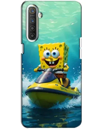 Чохол для Realme XT з картинкою «Спанч Боб на гідроциклі» Чохол для Realme XT з картинкою «Спанч Боб на гідроциклі»