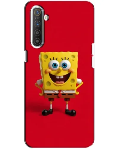 Чохол для Realme XT з картинкою «Спанч Боб на червоному» Чохол для Realme XT з картинкою «Спанч Боб на червоному»