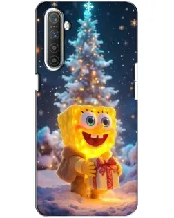 Чохол для Realme XT з картинкою «Різдвяний Спанч Боб»
