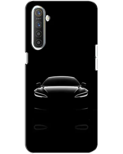 Чохол для Realme XT з картинкою «Силует Tesla Night»