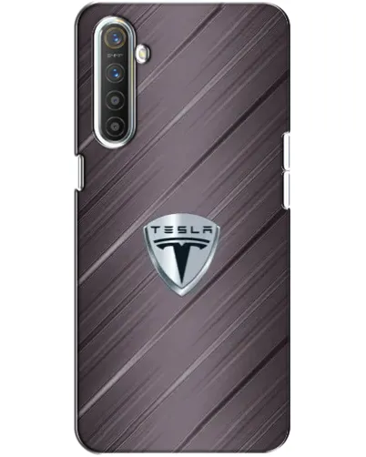Чохол для Realme XT з картинкою «Металева текстура Tesla»