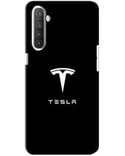 Чохол для Realme XT з картинкою «Tesla White Logo»