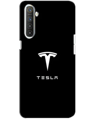 Чохол для Realme XT з картинкою «Tesla White Logo»
