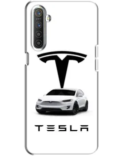 Чохол для Realme XT з картинкою «Tesla White Style»