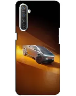 Чохол для Realme XT з картинкою «Cybertruck у пустелі»