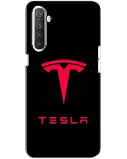 Чохол для Realme XT з картинкою «Tesla Red Logo»