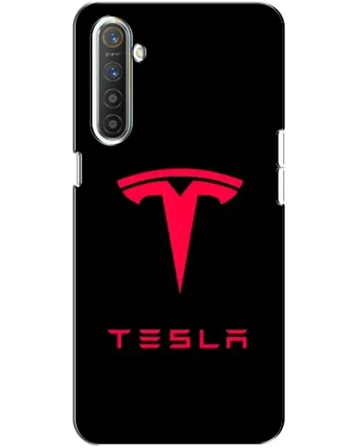 Чохол для Realme XT з картинкою «Tesla Red Logo»