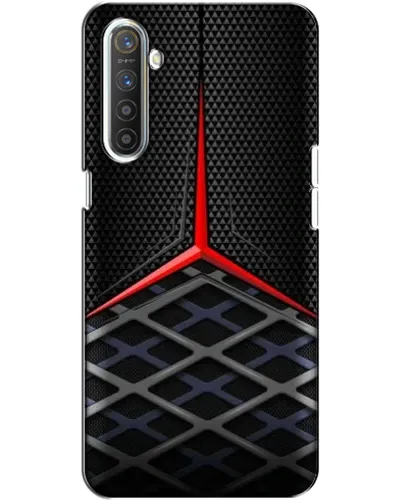 Чехол для Realme XT с картинкой «Mercedes Carbon Grid»