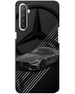 Чехол для Realme XT с картинкой «Mercedes AMG — графика»