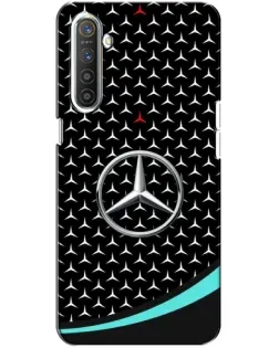 Чехол для Realme XT с картинкой «Mercedes — бирюзовый акцент»