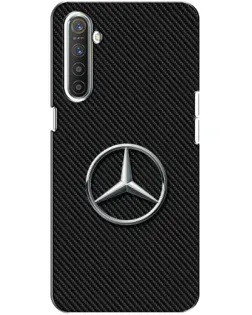 Чехол для Realme XT с картинкой «Карбоновый Mercedes стиль»
