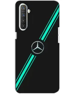 Чехол для Realme XT с картинкой «Спортивные линии Mercedes»