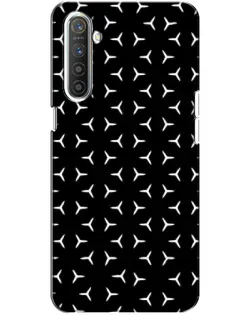 Чехол для Realme XT с картинкой «Mercedes паттерн звезд»