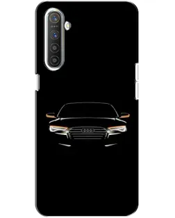 Чехол для Realme XT с картинкой «Audi — ночной контур»