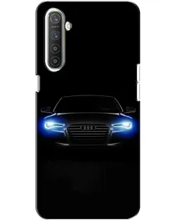Чехол для Realme XT с картинкой «Audi в неоне»