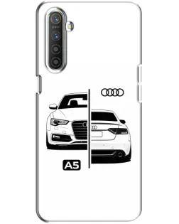 Чехол для Realme XT с картинкой «Audi — контрастный дизайн»