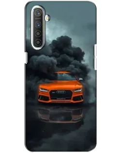Чехол для Realme XT с картинкой «Audi в облаках дыма»