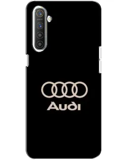 Чехол для Realme XT с картинкой «Audi — золотой логотип»