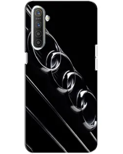 Чехол для Realme XT с картинкой «Audi — абстрактные кольца»