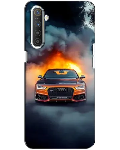 Чехол для Realme XT с картинкой «Audi в огненном дыму» Чехол для Realme XT с картинкой «Audi в огненном дыму»
