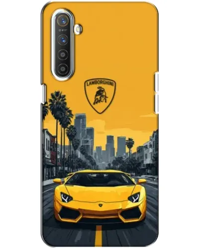 Чохол для Realme XT з картинкою «Жовтий Lamborghini місто» Чохол для Realme XT з картинкою «Жовтий Lamborghini місто»
