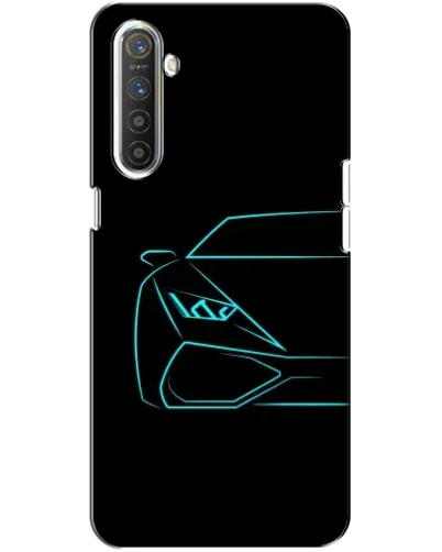 Чохол для Realme XT з картинкою «Блакитний силует Lamborghini» Чохол для Realme XT з картинкою «Блакитний силует Lamborghini»