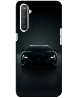 Чохол для Realme XT з картинкою «Чорний Lamborghini Aventador»