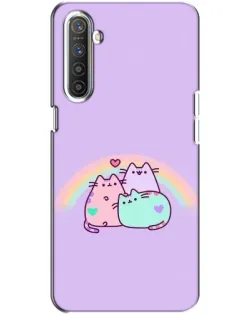 Чохол для Realme XT з картинкою «Веселкові Пушини»
