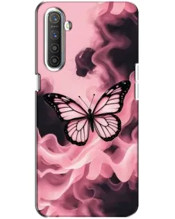 Чохол для Realme XT з картинкою «Метелик у диму» Чохол для Realme XT з картинкою «Метелик у диму»