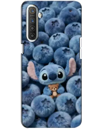 Чехол для Realme XT с картинкой «Стич и голубика»