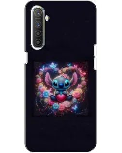 Чехол для Realme XT с картинкой «Stitch в цветах» Чехол для Realme XT с картинкой «Stitch в цветах»