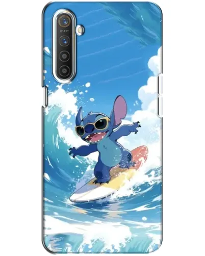 Чехол для Realme XT с картинкой «Стич на волне»